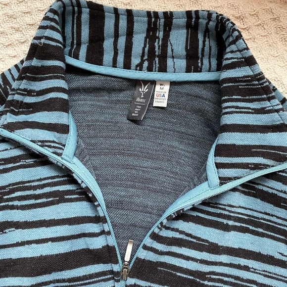 ibex 100% Merino Wool Long Sleeve Full Zip Jacket Sweater  Women’s Size Medium - Picture 12 of 12